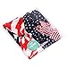 JIPIE 3-Pack of the Stars and Stripes Retro Wire Headbands Stylish Chiffon Bowknot Twist Bunny Ears Head Wrap Bandeau Hair Ribbon Star-Spangled Banner American Flag Hairbands for Women and Girls