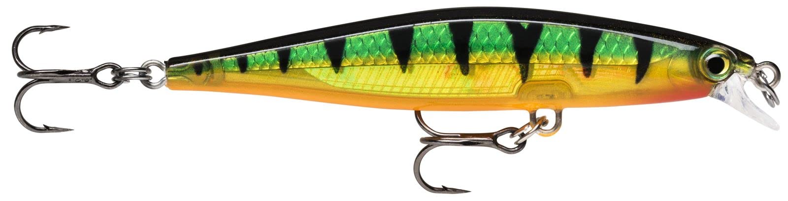 Rapala Shadow Rap Lure with Two No. 8 Hooks, 0.7 m Swimming Depth, 7 cm Size, Legendary Perch
