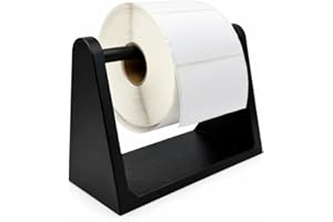 Label Holder for Rolls & Stickers, Thermal Label Holder for Desktop Label Printer, Sticker Dispenser for Shipping, Accessory 