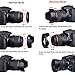 waka 58mm Lens Hood Set, Reversible Tulip Flower + 3 Stages Collapsible Rubber Lens Hood + Center Pinch Lens Cap with Cap Keeper Leash + Microfiber Cleaning Cloth