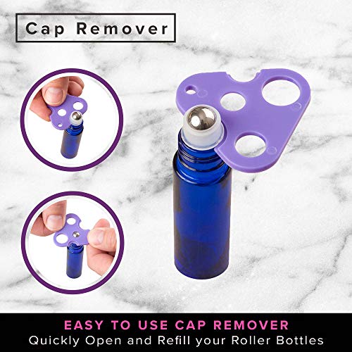 4 Glass+Stainless+Steel+Roller+Bottles