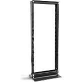 RAISING ELECTRONICS 27U 2 Post Open Frame IT Network Server Relay Rack 600LB Capacity (27 U)