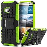 HTC One M9 Case, Evocel¨ Heavy Duty Armor Case with Stand For HTC One M9 (2015 Release) - Evocel¨ Retail Packaging, Neon