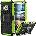 HTC One M9 Case, Evocel¨ Heavy Duty Armor Case with Stand For HTC One M9 (2015 Release) - Evocel¨ Retail Packaging, Neon