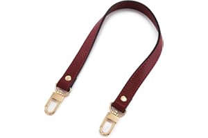AAStraps Full Grain Leather Replacement Strap Shoulder Bag Purse, 0.7 inch（1.8 CM） Width Gold Hardware，18 Colors(3 sizes)