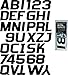 Hardline Products Series 700 Factory Matched 3-Inch Boat & PWC Registration Number Kit, Solid Black - BLK700EC