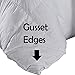Royal Bedding Down Comforter 500-Thread-Count, Duvet Insert, 100% Cotton Shell 500 TC - 750 Fill Power - Down Comforter King, King Size White