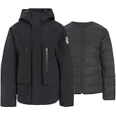 LOLA PIU Women 3-in-1 Waterproof Ski Petite Jacket, Water-Resistant Insulated Winter Coat with Duck Down Liner for Snowboard