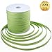 Whaline 229 Yards Christmas Raffia Paper Ribbon Craft Packing Paper Twine for Festival Gifts, DIY Decoration and Weaving, Christmas 1/4 inch Width (Green)