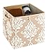 ClosetMaid 16087 Premium 2-Handle Storage Bin, French Vanilla Print
