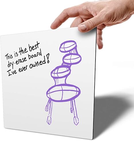 Amazon Com Mcsquares Large Dry Erase Tile Handheld Stackable Whiteboard With Alignment Magnets Premium Quality Rigid Magnetic Dry Erase Cards Made In The Usa Office Products