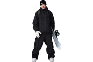 YEEFINE Women's Snow Snowboard Suits Baggy Men's Ski Jacket and Pants Set Insulated Snowsuits Waterproof Winter