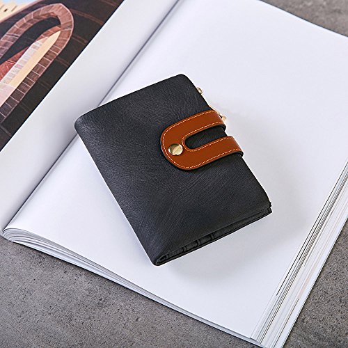 AOXONEL Women's Rfid Small Bifold Leather Wallet Ladies Mini Zipper