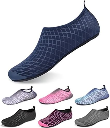 LINGMAO Mens Water Shoes Aqua Swim Summer Socks Slip-On for Beach Surf Pool Yoga Outdoor