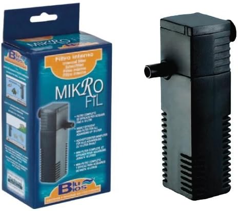 Blu Bios Micro Filter and Pump System for Aquarium or Turtle Tank Water Filtration - Filters 220 Litres / Hour, 4 W