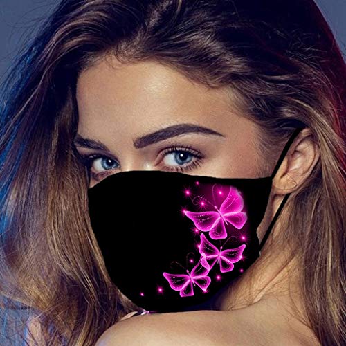 5PC Reusable Cotton Fabric，Fashion Protective, Unisex Black Dust Cotton, Washable (5PC, 1-1-Color mixing)