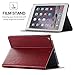 iPad Air Vintage Pattern Protective Case, Miniko(TM) [Book Style] Classic Case Cover Vintage Premium PU Leather Smart Case Auto Sleep Wake Slim Fit Multi Angle Stand for Apple iPad Air Red
