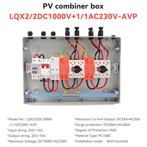 Surge Protection for Photovoltaic Systems - Solar Junction Box DC 1000V/AC 230V, Dissecting Switch Dc500V/Ac230V Distribution Box