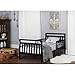 Dream On Me Classic Sleigh Toddler Bed, Black