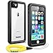 Temdan 33ft/10m Deep Floatable Waterproof Case for iPhone 6/6s(4.7inch) with Float Strap-Black/Clear
