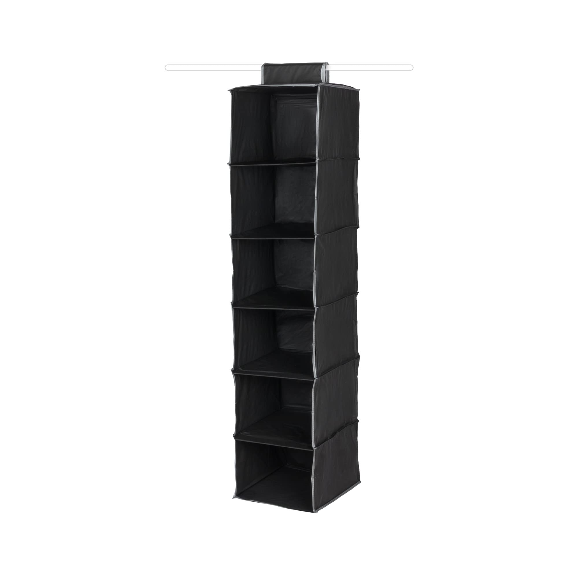 Compactor Urban 6-Level Sweater Organizer Cosmos Collection, Black, 30X30X128 cm, Sku: RAN6275