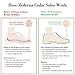 Zederna Cedar Wood Shoe Insoles 1 Pair, Cedar/RedUS M 6/ W 7.5/ EU 38
