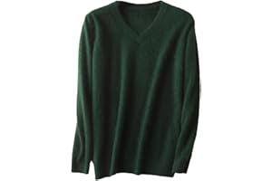Men's Cashmere Sweaters Solid V-Neck Casual Knit Pullovers Men Long Sleeve Warm Pullovers Jumper