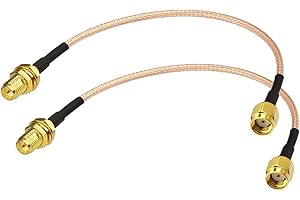 Superbat RP-SMA Female to RP-SMA Male RG316D Extension Cable 6inch,High-Speed Low Loss Coaxial Jumper for 5G WiFi Router/Dron