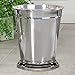 nu steel Timeless Polished Stainless Steel Wastebasket, 9-Quart