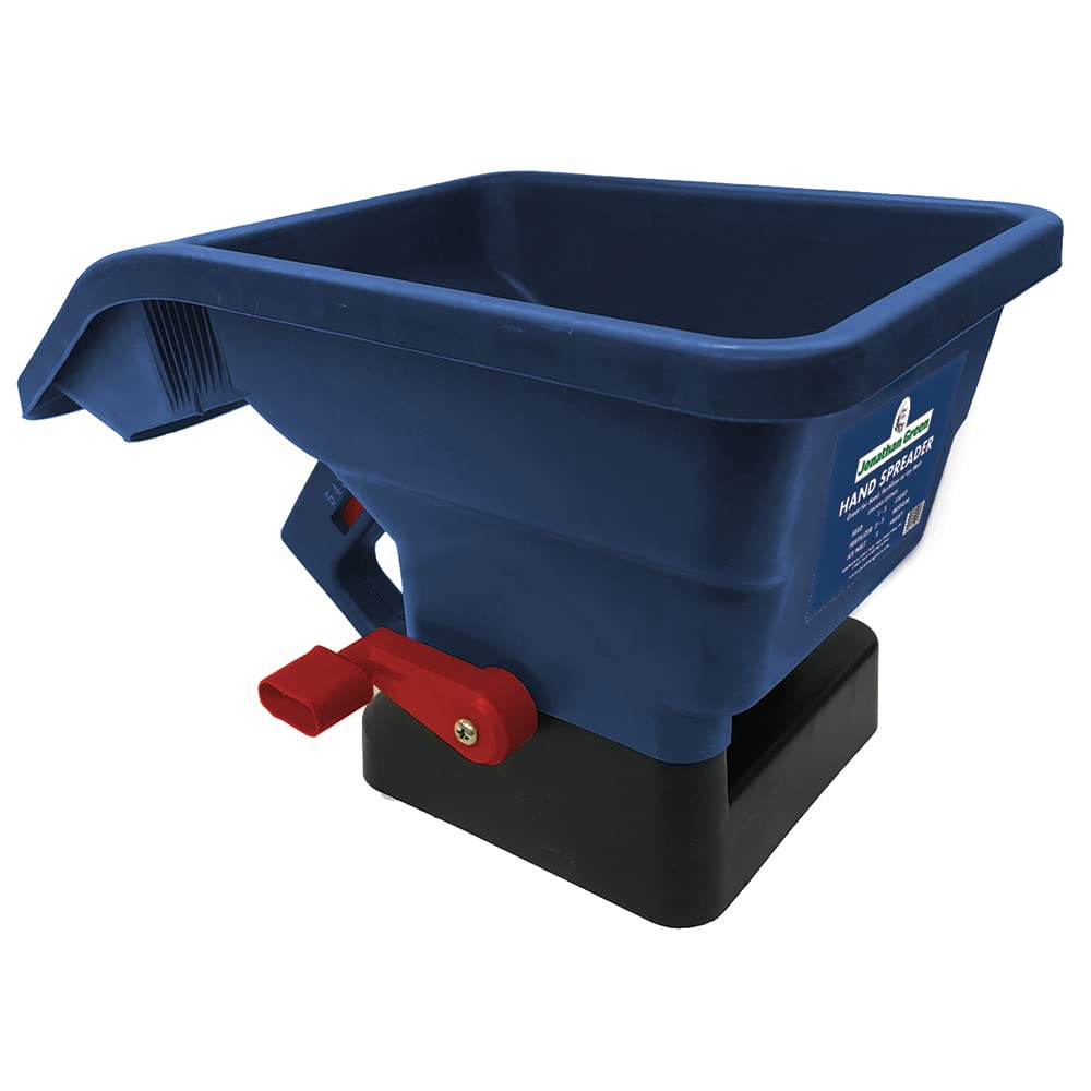 Photo 1 of Jonathan Green (10947) New American Lawn Hand Broadcast Spreader - Handheld Lawn Spreader Covers Up to 1,500 Sq. Ft.,Blue