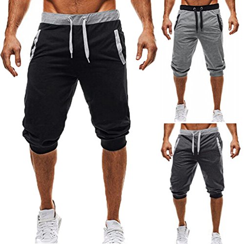 image for USGreatgorgeous Men's Casual Elastic Waist Harem Training Jogger Sport
