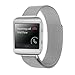 Fitbit Blaze Accessory New Style Frame Housing With Band,Large(6.3-9.1 in),Shareconn Milanese Loop Stailess Steel Bracelet Strap (Silver Frame+Loop)