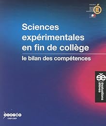 Sciences expérimentales en fin de collège