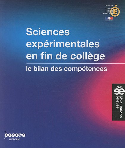 Sciences expérimentales en fin de collège