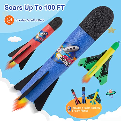Rocket Toy Outdoor Rocket Launcher for Kids Rocket Outdoor Toy for Kids