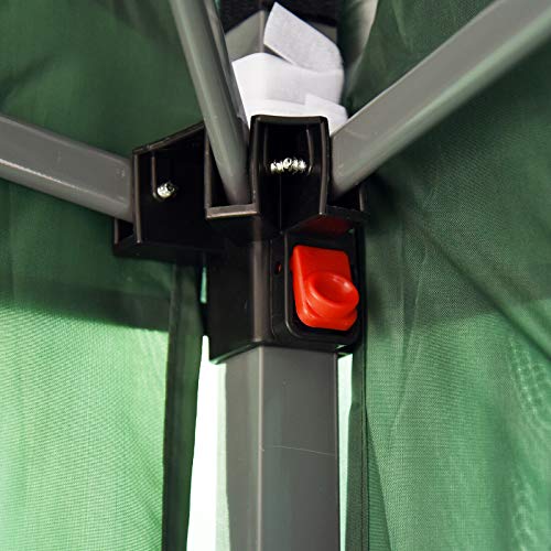 AyaMastro Green 10' x 20' Gazebo Canopy Tent Garden Shelter w/Sidewall & Carry Bag with Ebook
