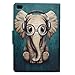 LittleMax iPad Mini Case [Cards Holder] Ultra Slim Lightweight Thin PU Leather Stand Flip Case Cover with Auto Sleep/Wake for iPad Mini 1/2/3/4-7.9 Inch - Elephant