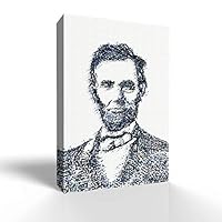Canvas Wall Art Celebrity Portrait Canvas Prints Home Artwork Decoration for Living Room,Bedroom - 12x18 inches