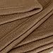 King Polar-Fleece Thermal Blanket Chocolate - Extra Soft Brush Fabric, Super Warm Bed Blanket, Lightweight Couch Blanket, Easy Care - by Utopia Bedding