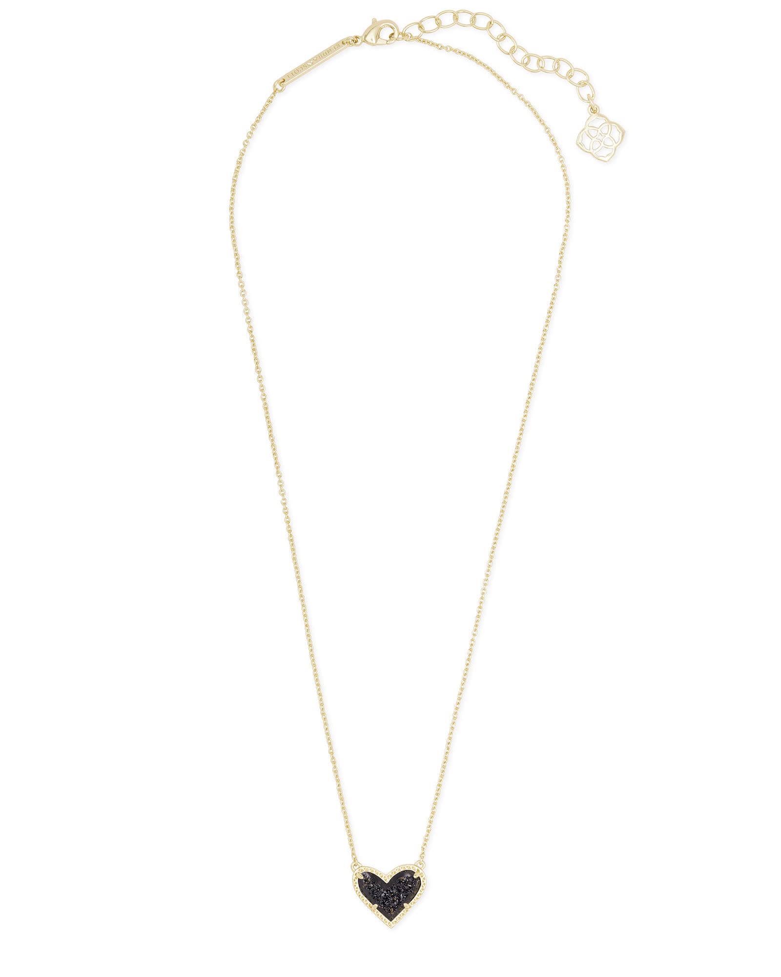 Kendra Scott Ari Heart Adjustable Length Pendant Necklace for Women, Fashion Jewelry