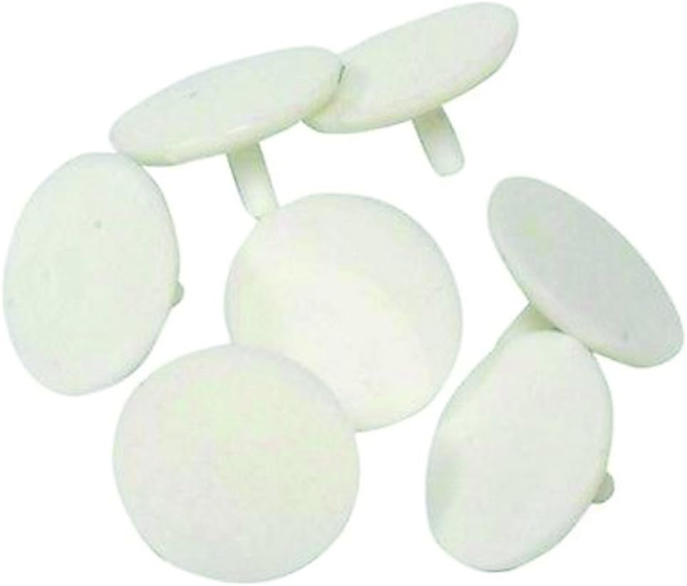 50 Plastic White Dime Size Golf Ball Markers Sports