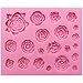 Funshowcase 21 Cavity Roses Collection Fondant Candy Silicone Mold for Sugarcraft Cake Decoration, Cupcake Topper, Polymer Clay, Soap Wax Making Crafting Projects primary