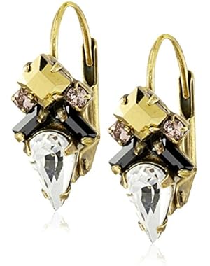 Petite Firefly Crystal French Wire Drop Earrings