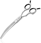 HASHIMOTO Curved Thinning Scissors 23 Teeth 7.0 Inch Lightweight Dog Grooming