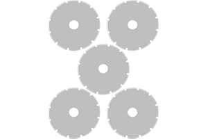 Bestgle 5 Pcs Rotary Cutter Replacement Blades, Crochet Edge Skip Blade Perforated Rotary Blades Dotted Line 28mm Round Rotar