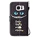 Etubby Galaxy S7 Case, S7 Case, Galaxy S7 Wallet Case, [Wallet Stand] PU Leather Wallet Flip Protective Skin Case with Card Slots and Wrist Strap for Samsung Galaxy S7 (2016) - Cheshire Cat