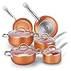 CUSIBOX-Cookware-Set-Pan-Pot-Set-6-Piece-Stock-Pot-Saute-Pan-SaucepanGlass-Lid-Induction-Nonstick CUSIBOX Cookware Set Pan & Pot Set 10 Piece , Stock Pot Saute Pan, Saucepan, Frying Pan Set of 6 Induction | Glass Lid…