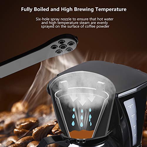 Drip Coffee Maker GEVI 4 Cup Coffee Machine Work in Silent Coffee