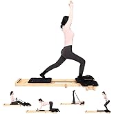 Pilates Reformer Machine Set for Full Body Workout Premium Quality Pilates Reformer with Adjustable Resistance Portable Folding-Ideal for Beginners and Advanced Users