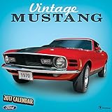 2017 Vintage Ford Mustangs Wall Calendar by 